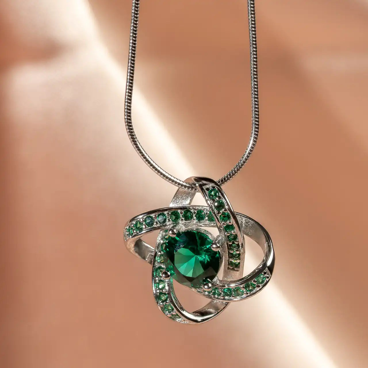 Celtic Knot™ 18K Emerald Pendant