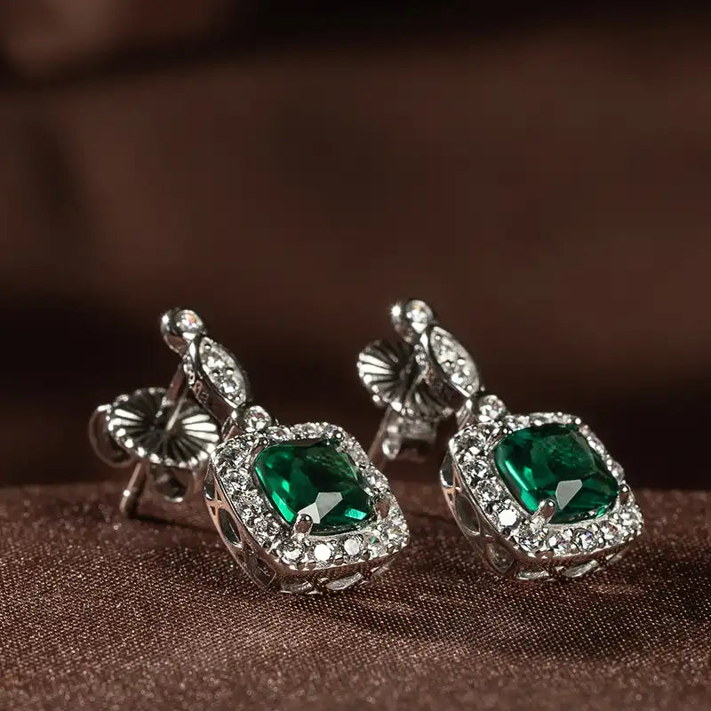 Enchanted Emerald™ 18K White Gold Earrings