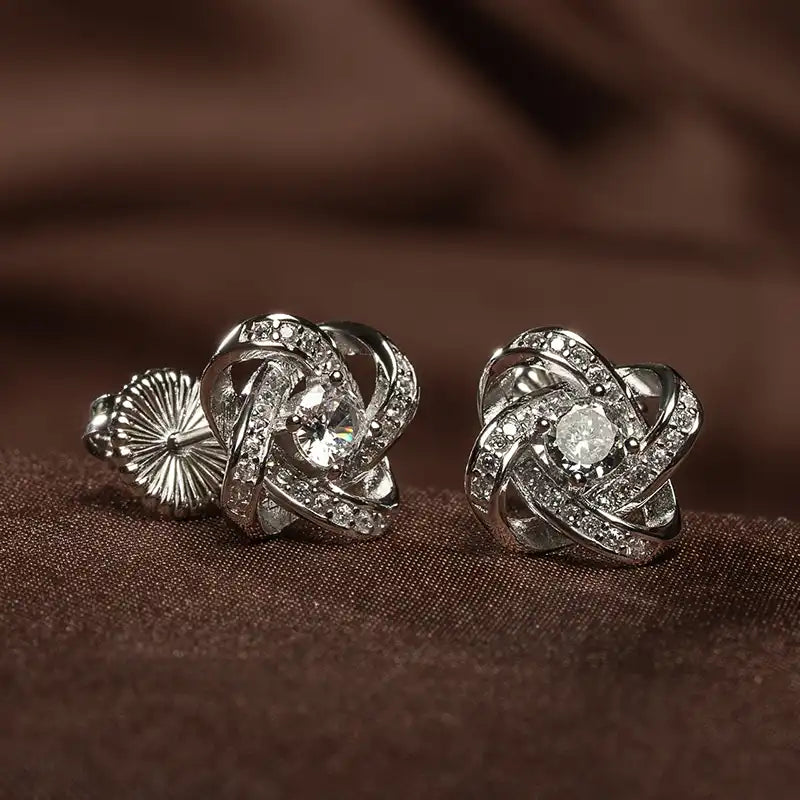 Celtic Knot™ 18K White Gold Earrings