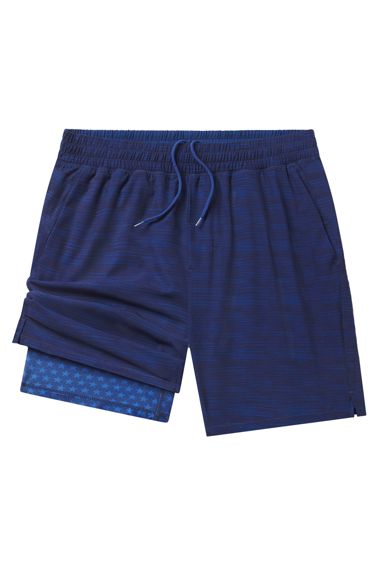 The Cardio King | Navy Space Dye Ball Hammock® 7 Inch Athletic Shorts