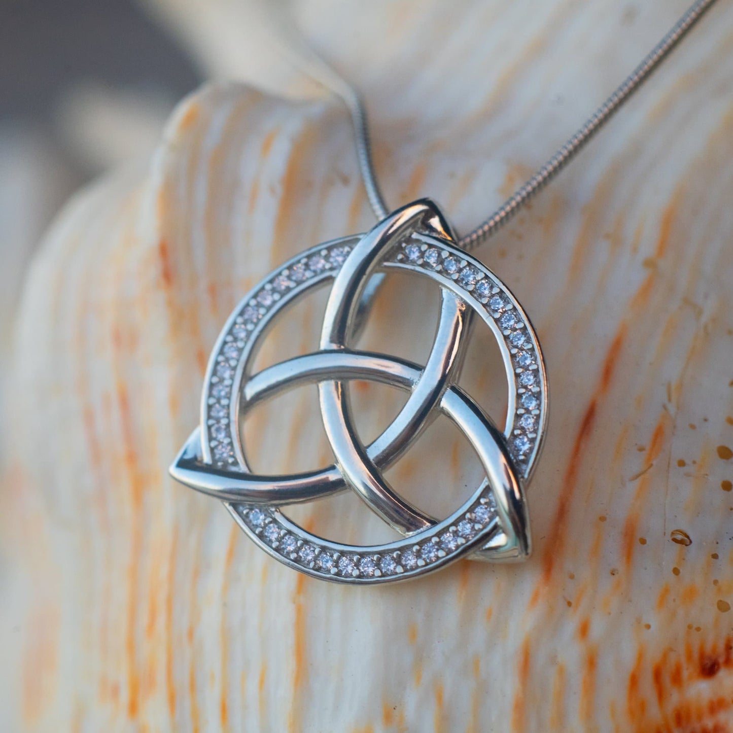 Timeless Triquetra™ 18K White Gold Pendant