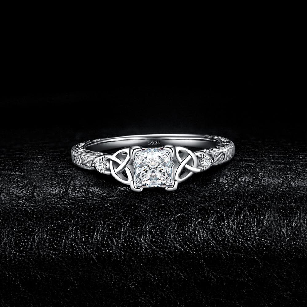 Timeless Triquetra™ 18K White Gold Filigree Ring