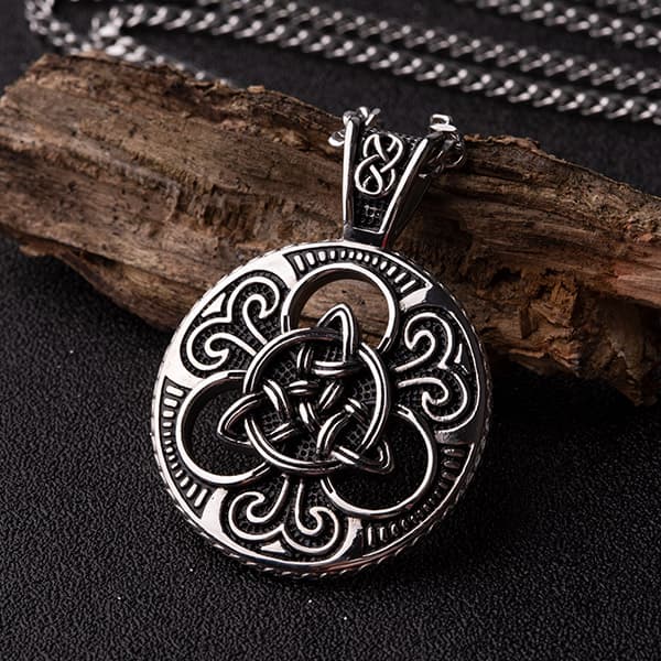 Celtic Knot™ Stainless Steel Men's Cuban Necklace