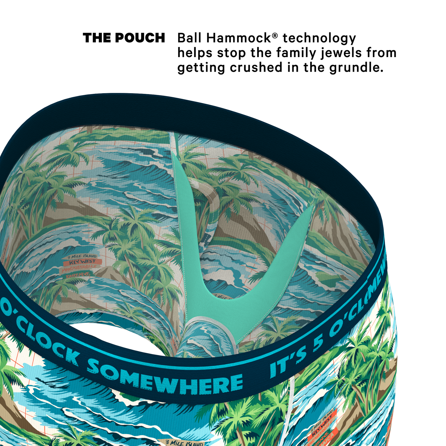The Changes In Latitudes | Shinesty x Margaritaville Ball Hammock® Pouch Underwear With Fly