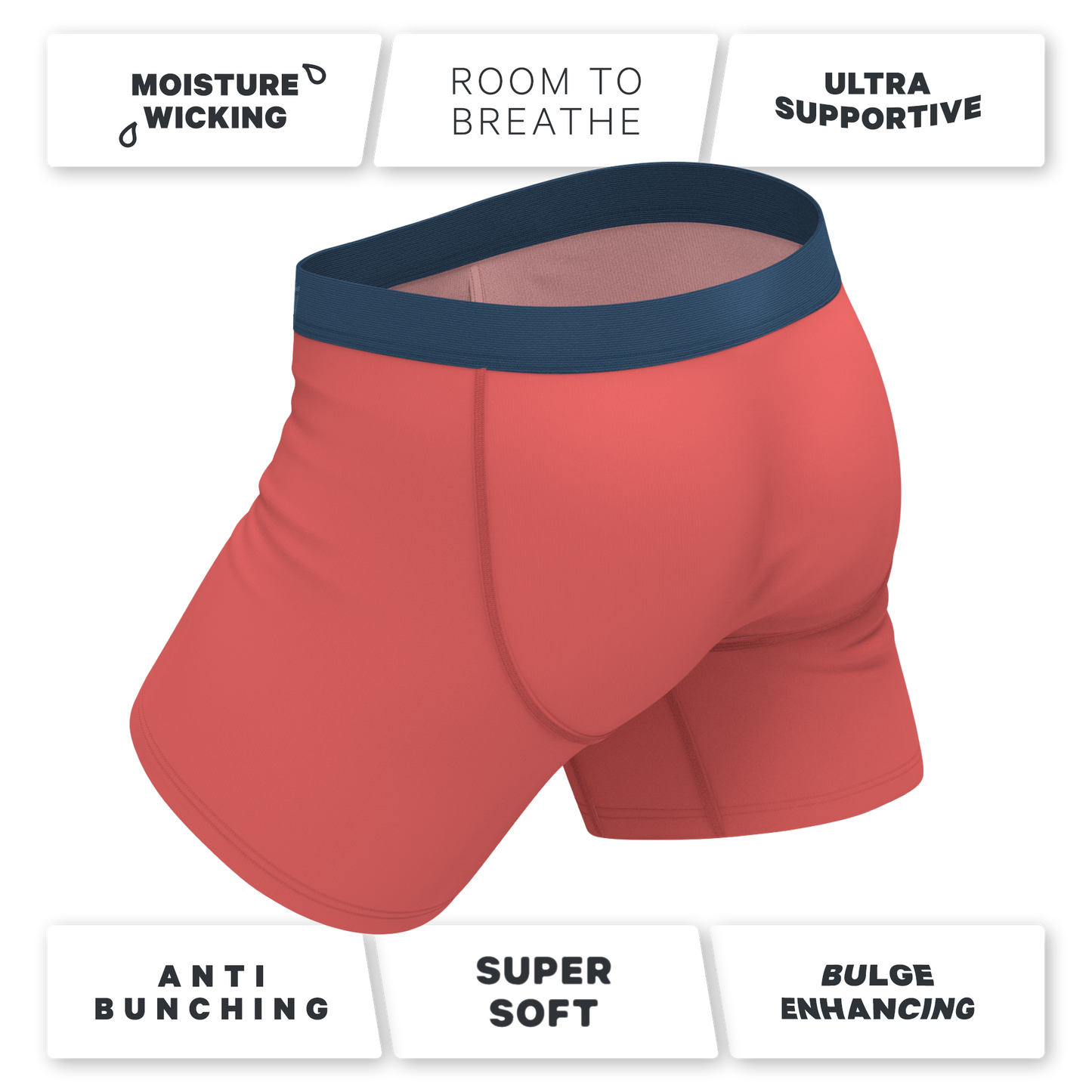 The Cherry Tomato | Coral Red Ball Hammock® Pouch Underwear