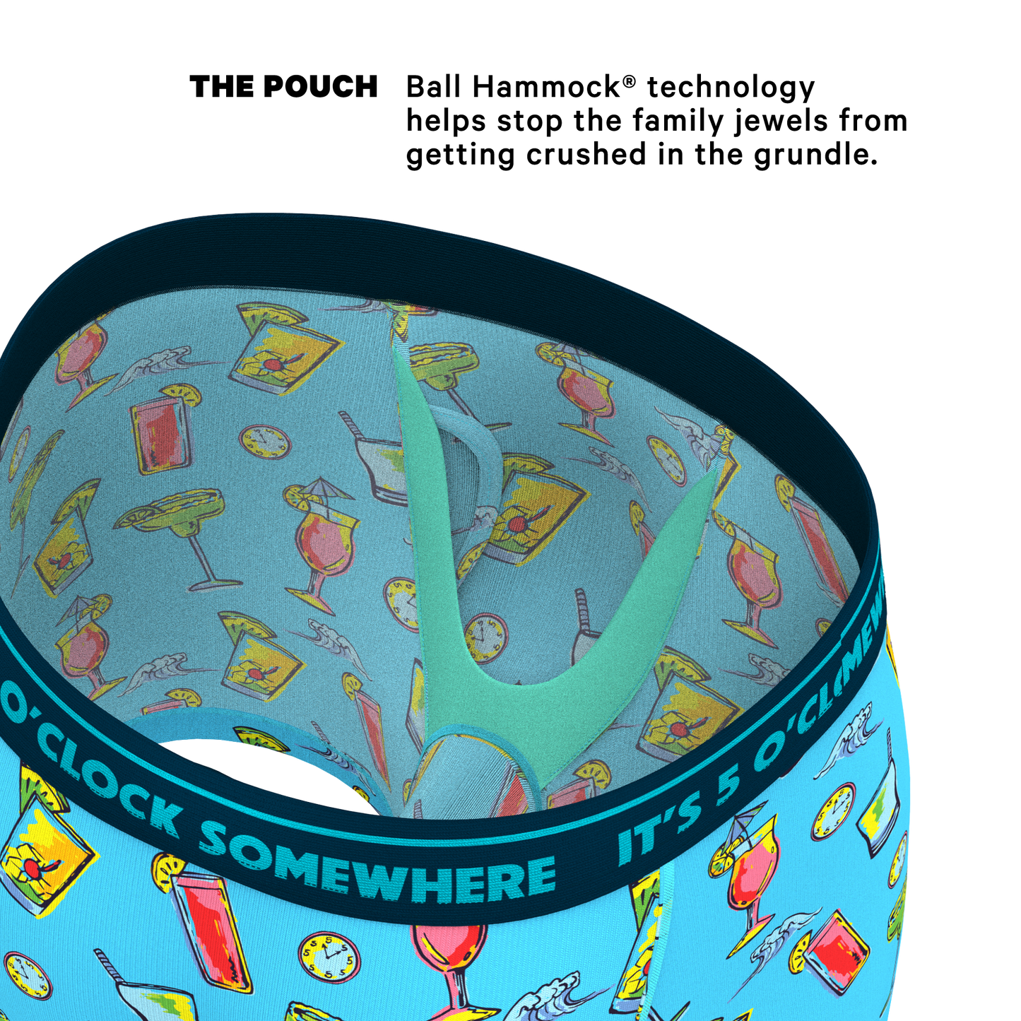 The Cocktail Hour | Shinesty x Margaritaville Ball Hammock® Pouch Underwear With Fly