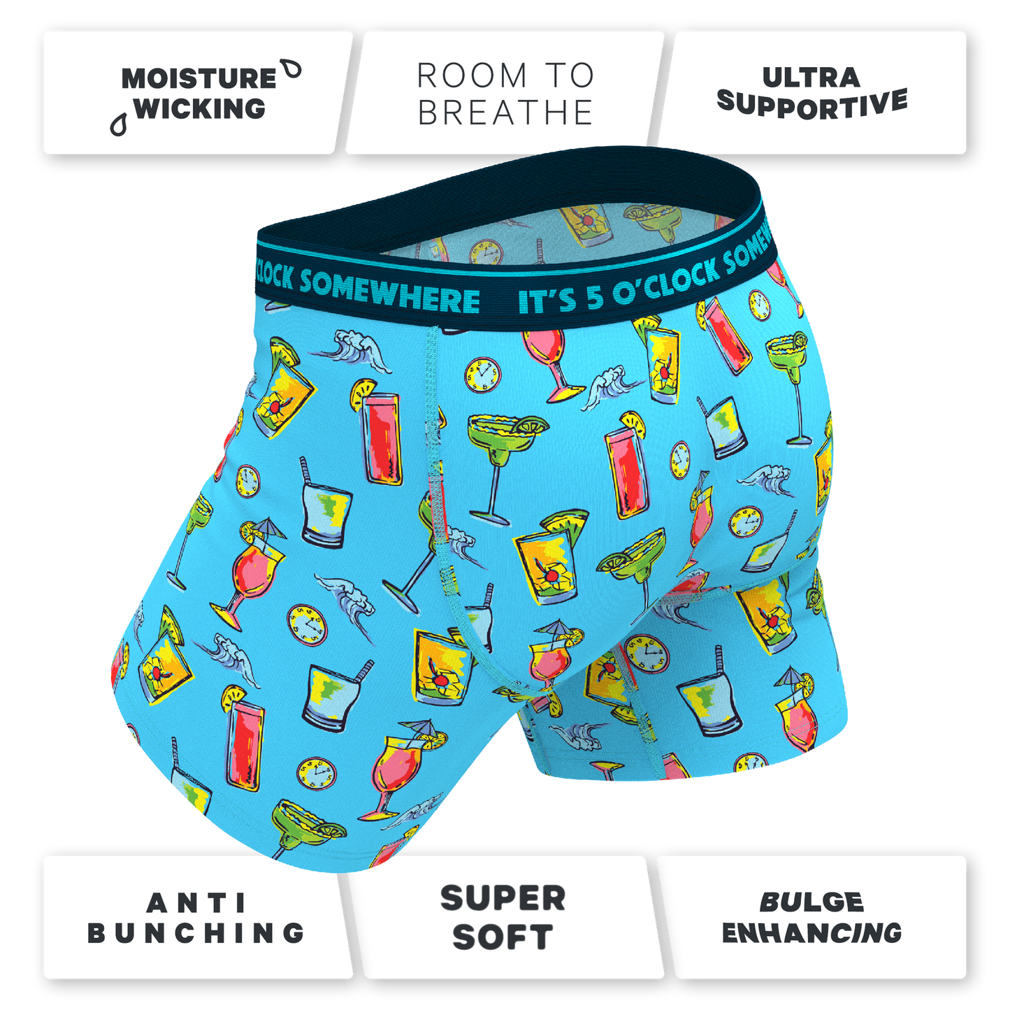 The Cocktail Hour | Shinesty x Margaritaville Ball Hammock® Pouch Underwear With Fly