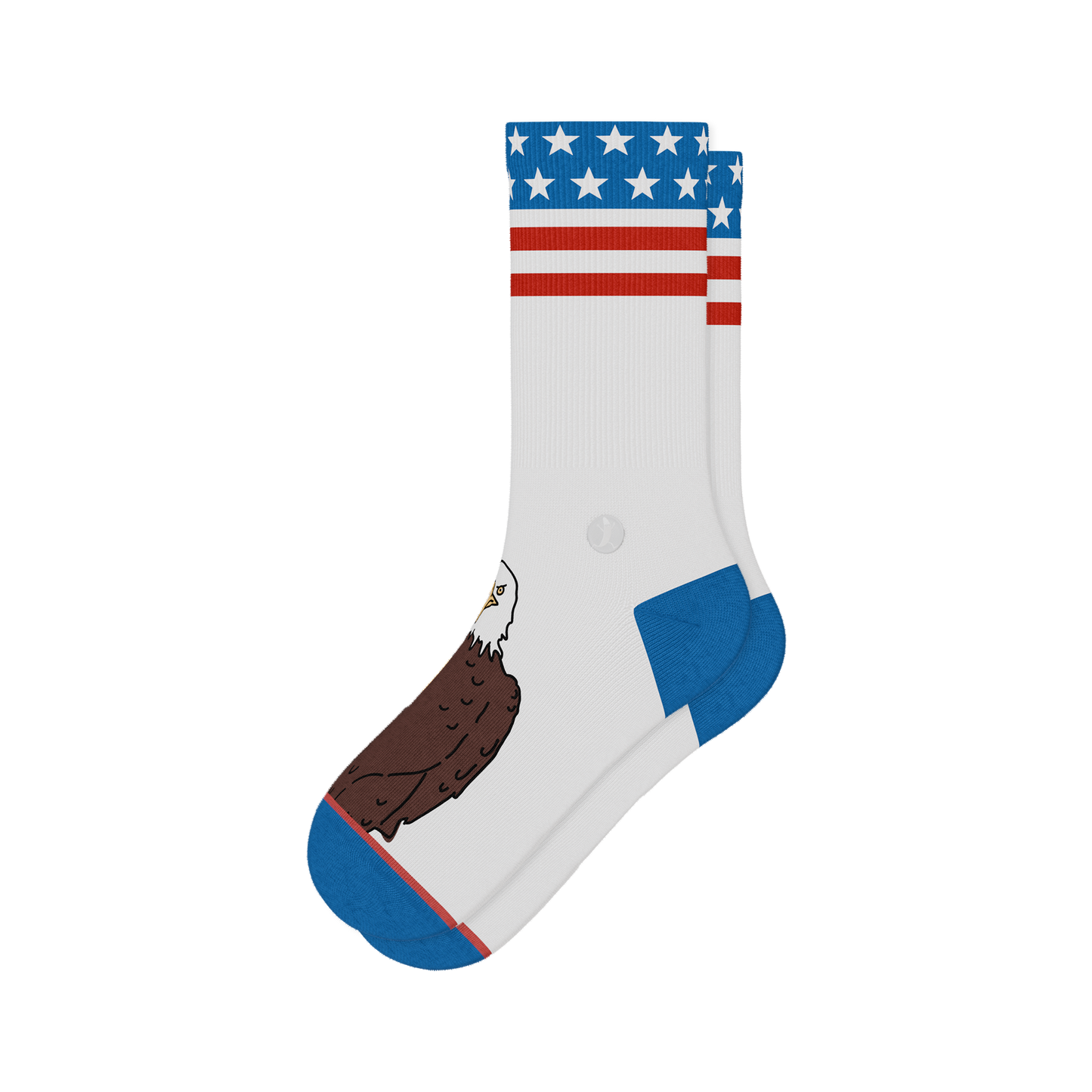 The One Finger Salute | American Flag Heel Hammock™ Crew Socks