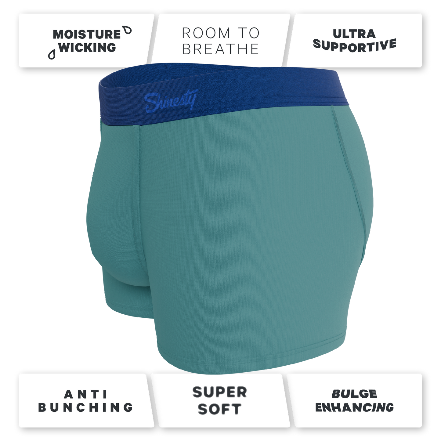 The Curacao | Teal Ball Hammock® Pouch Trunks Underwear