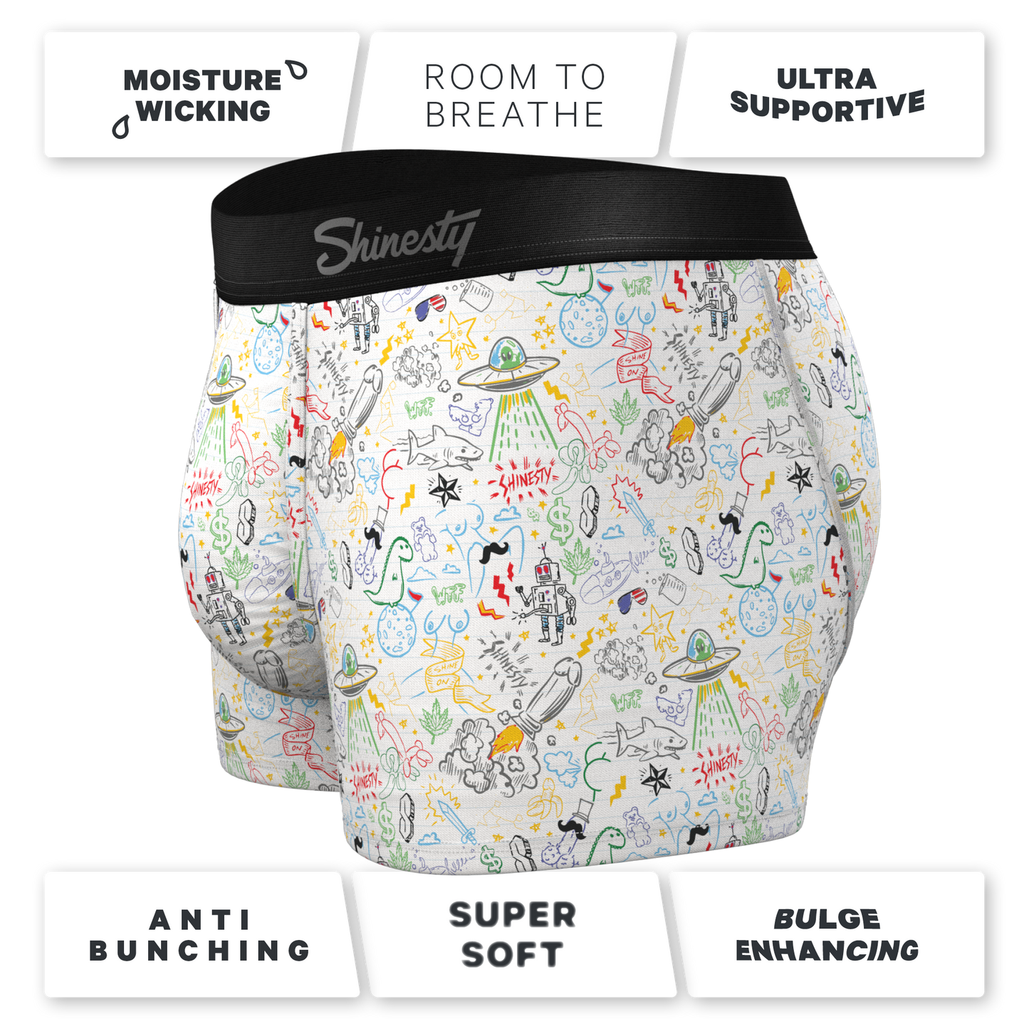 The Daily Detention | Doodle Ball Hammock® Pouch Trunk Underwear