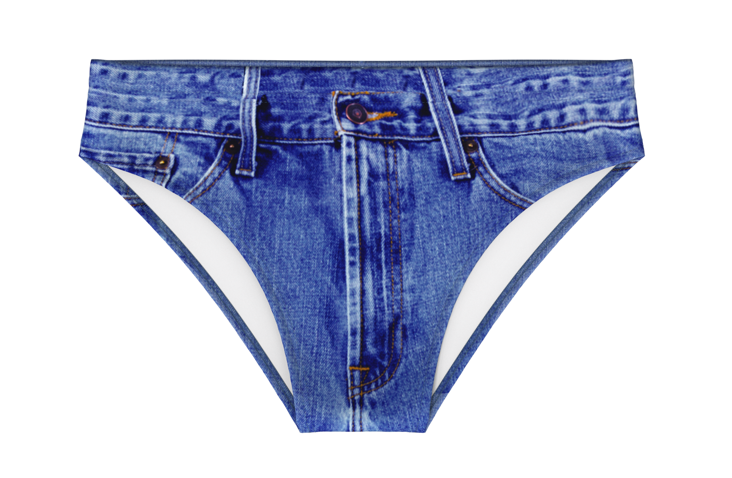 The Daytona Dong Sarong | Denim Print Swim Brief