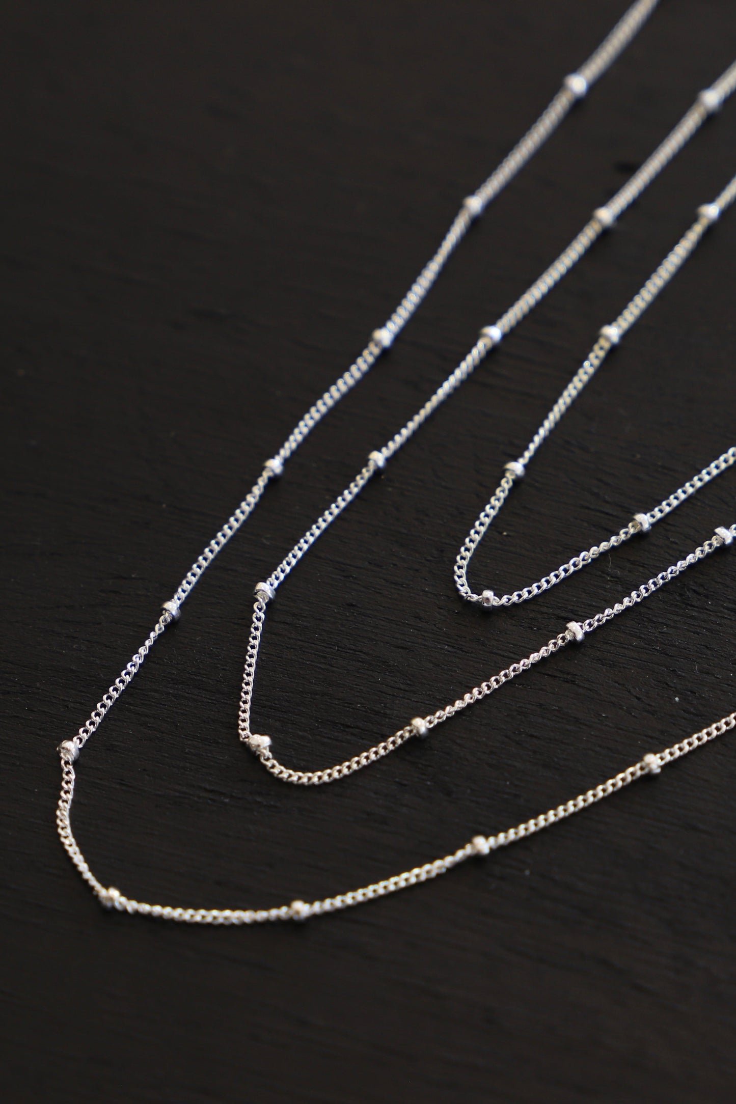 STERLING SILVER SATELLITE CABLE CHAIN