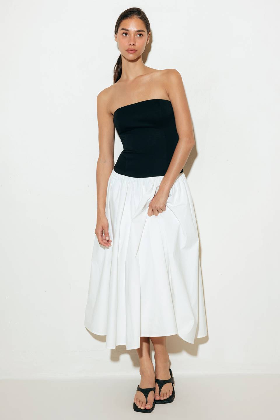 SHIFT STUDIO SOLID MIDI DRESS