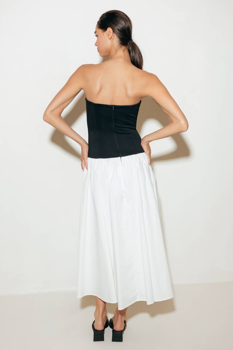 SHIFT STUDIO SOLID MIDI DRESS