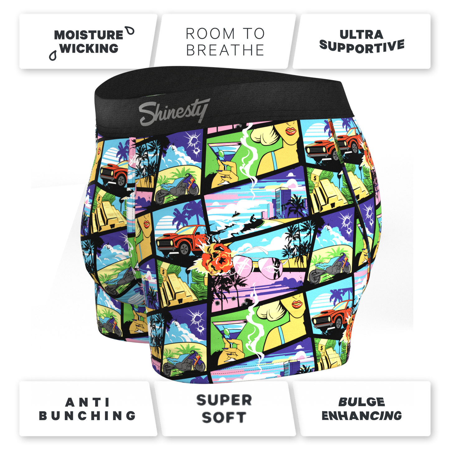 The Gas Pedal | Pop Art Ball Hammock® Pouch Trunks Underwear