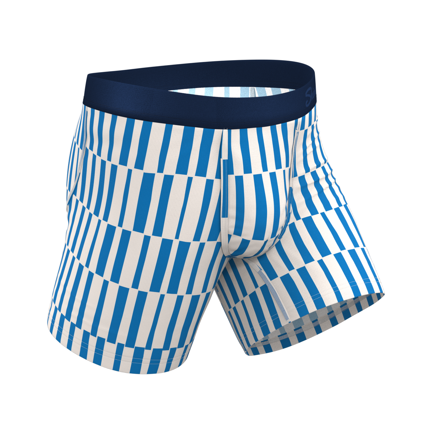 The Hamptons | Blue Mosaic Stripe Ball Hammock® Pouch Underwear