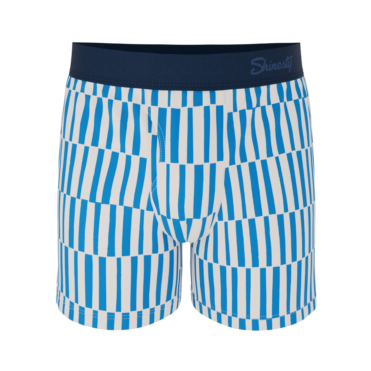 The Hamptons | Blue Mosaic Stripe Boxers