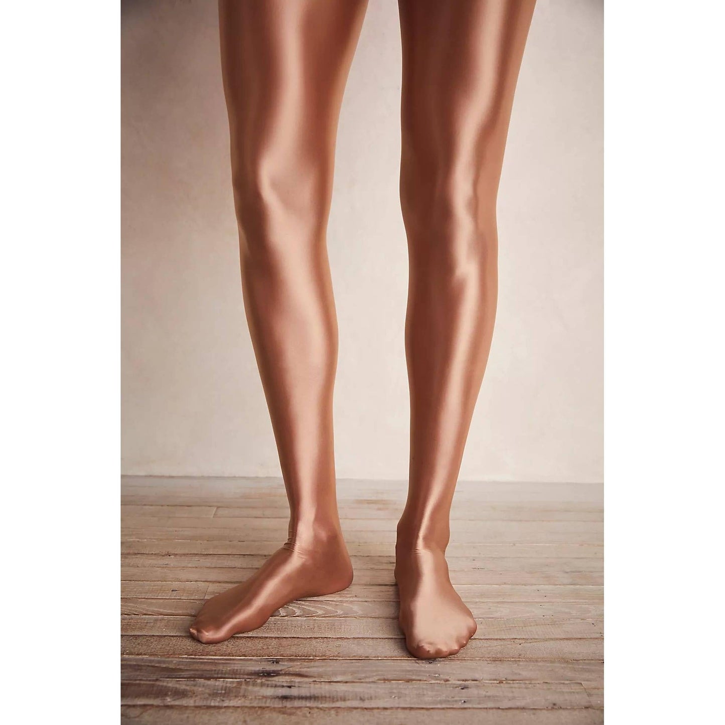 High Heel Jungle Liquid Mercury Tights in Tan or Black [Sizes SM-ML]