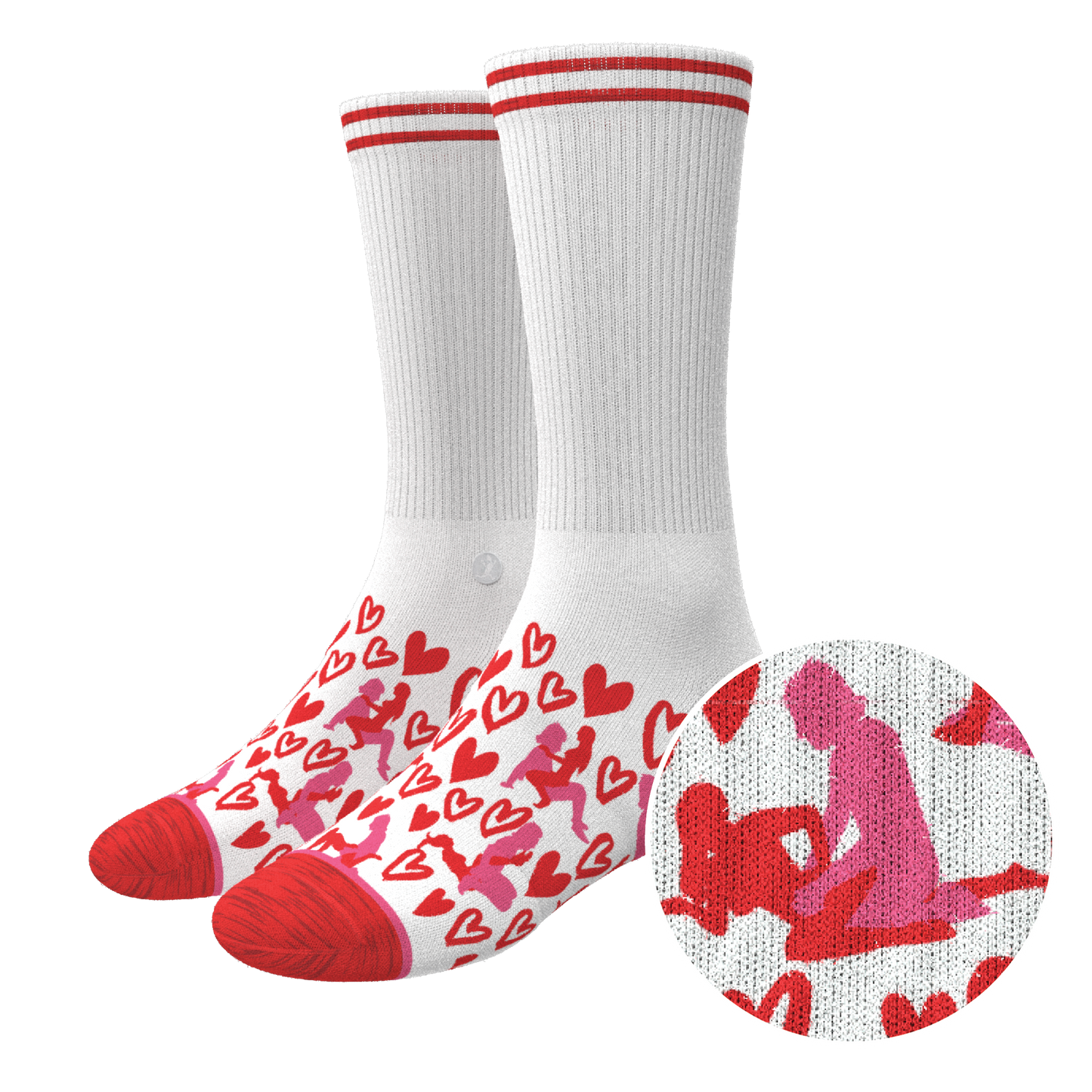 The Hot-Blooded Handbook | Valentine's Day Heel Hammock™ Crew Socks