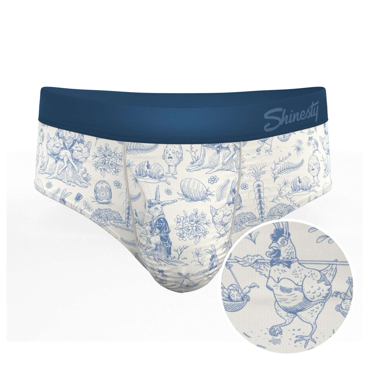 The Hot Cottontail | Easter Toile Ball Hammock® Pouch Underwear Briefs