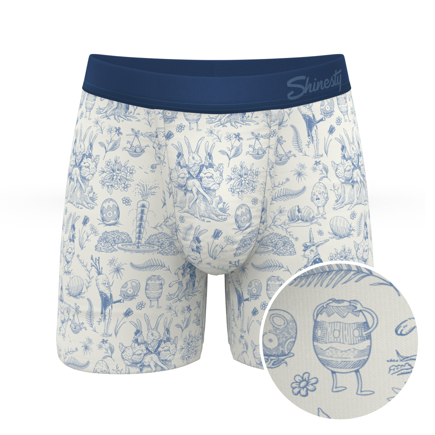 The Hot Cottontail | Easter Toile Ball Hammock® Pouch Underwear
