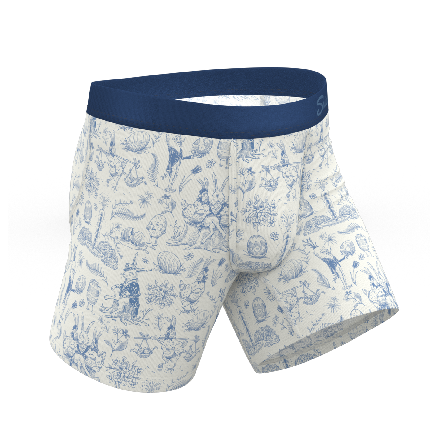 The Hot Cottontail | Easter Toile Ball Hammock® Pouch Underwear