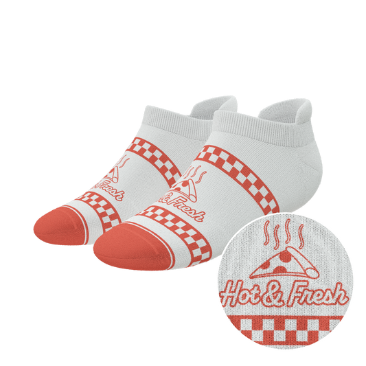 The Hot & Fresh | Pizza Box Heel Hammock™ Ankle Socks