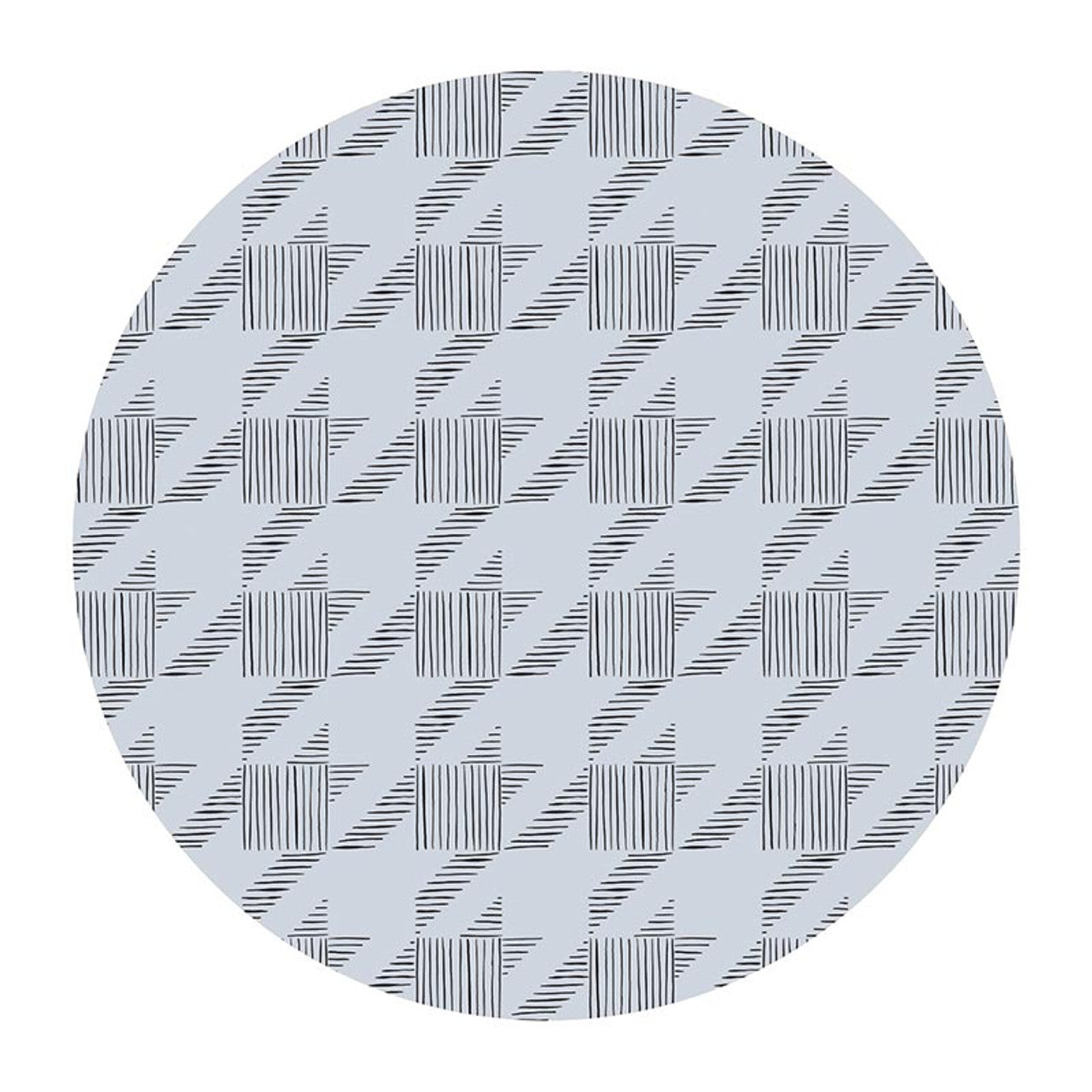 Houndstooth & Flower Ceramic Coaster Set of 4