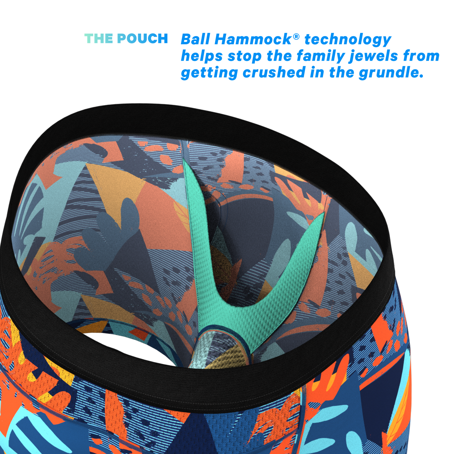 The Hummingbird | Abstract paradICE™ Cooling Ball Hammock® Underwear