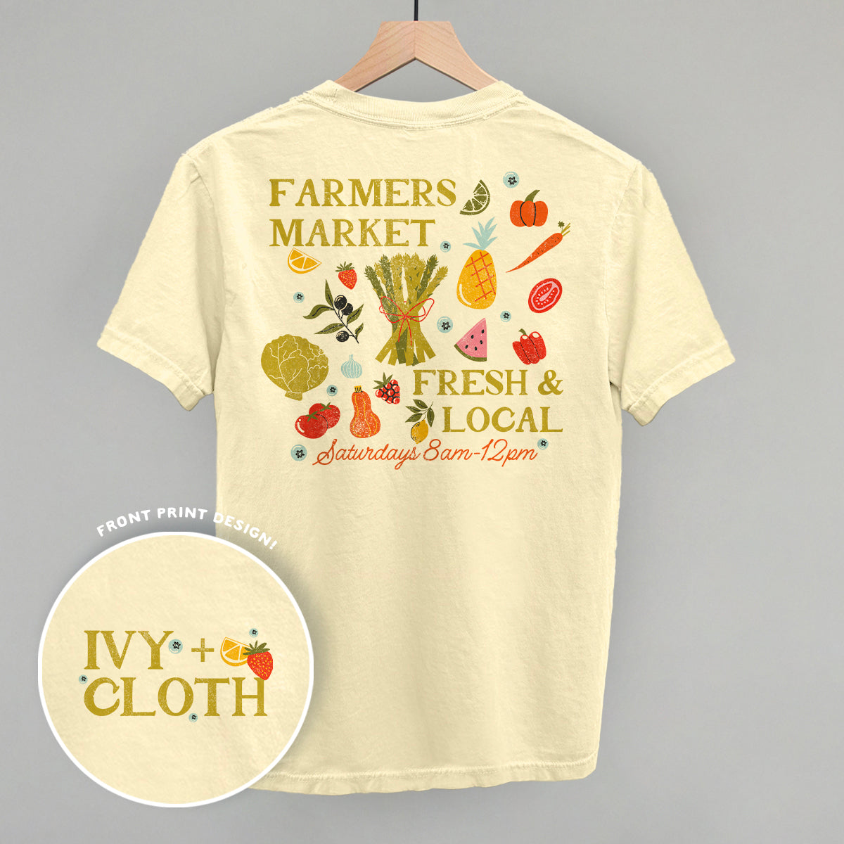 Fresh & Local Farmers Market (Back Print)