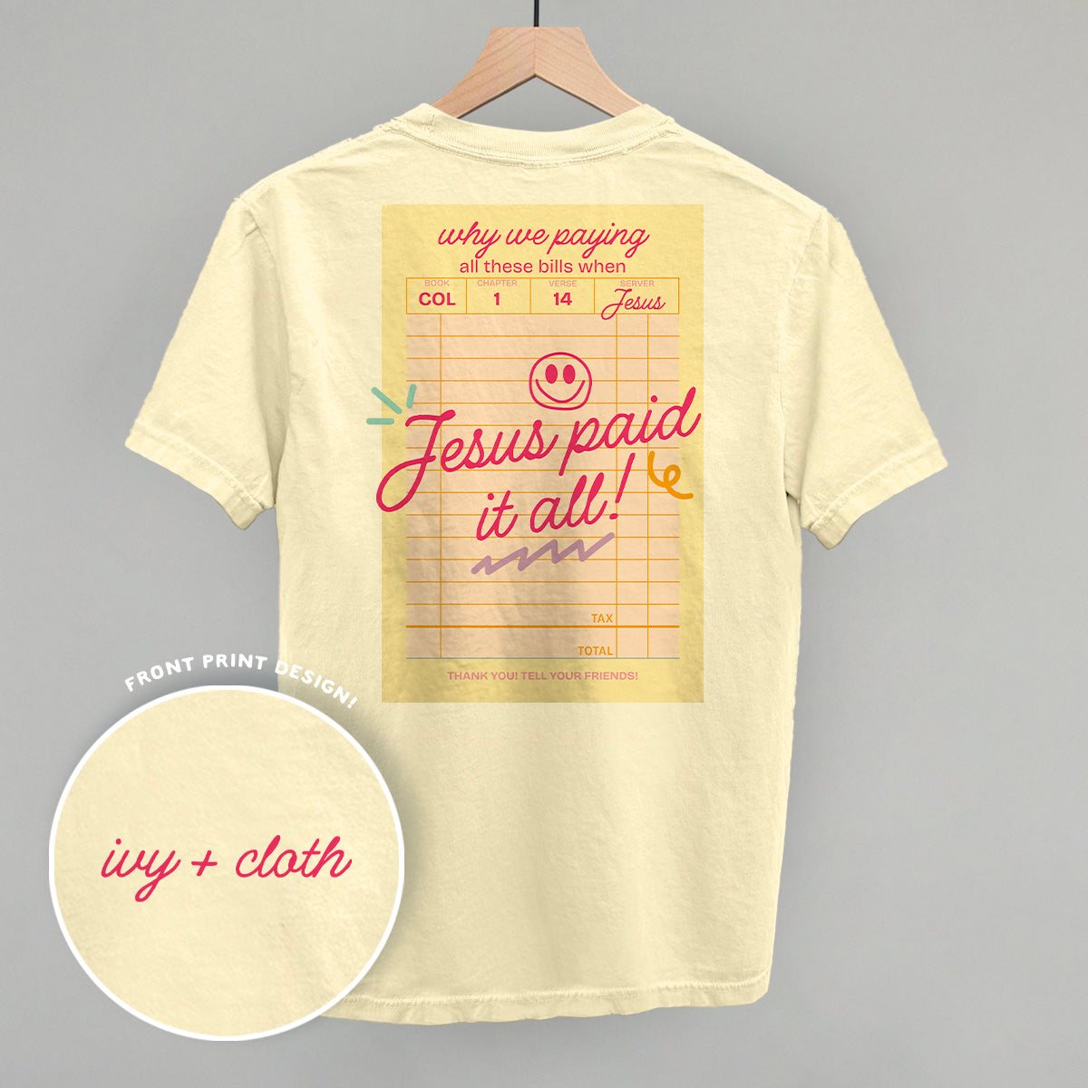 Jesus Paid It All (Back Print)