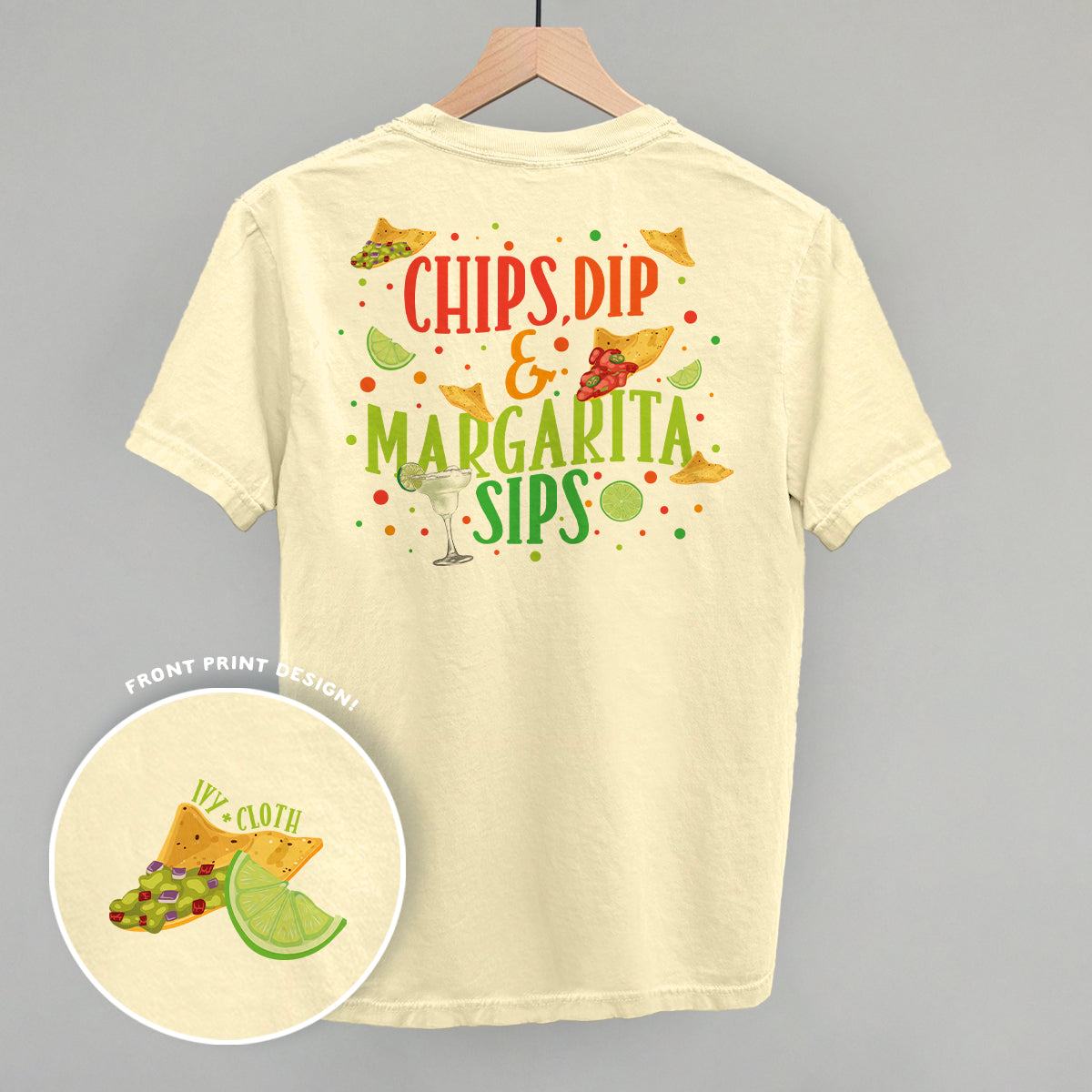 Chips, Dip & Margarita Sips (Back Print)