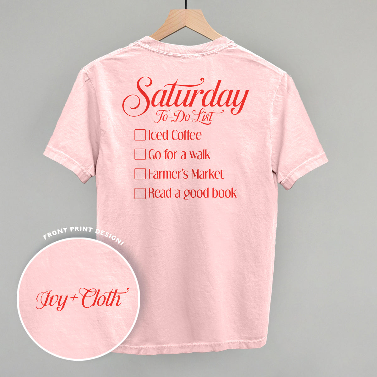 Saturday To Do List (Back Print)