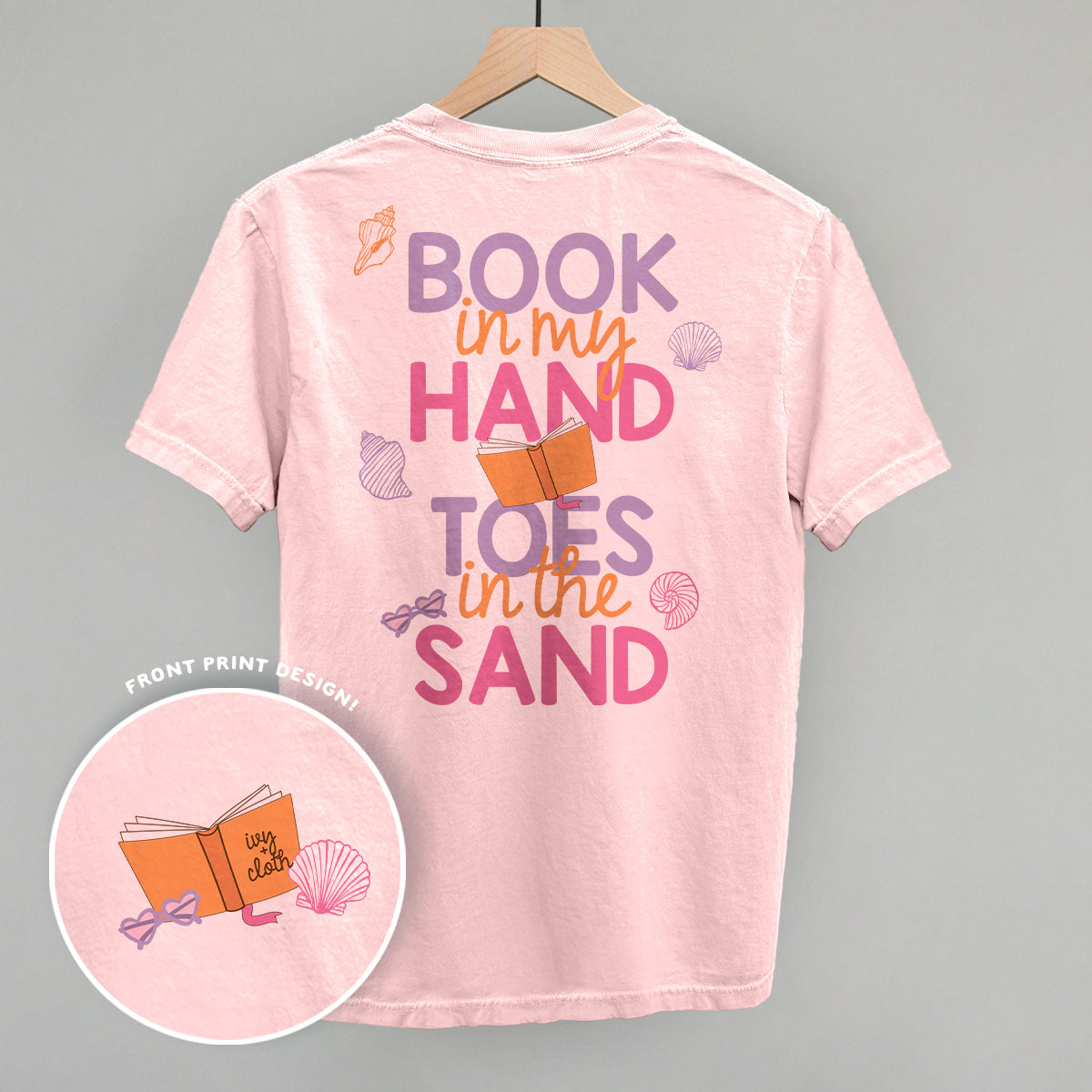 Book In My Hand, Toes In The Sand (Back Print)