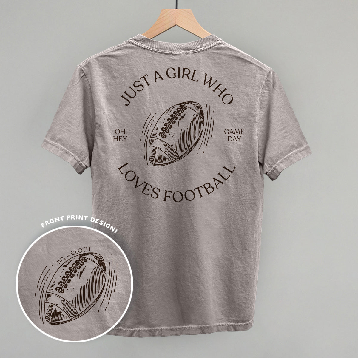 Just A Girl Who Loves Football (Back Print)