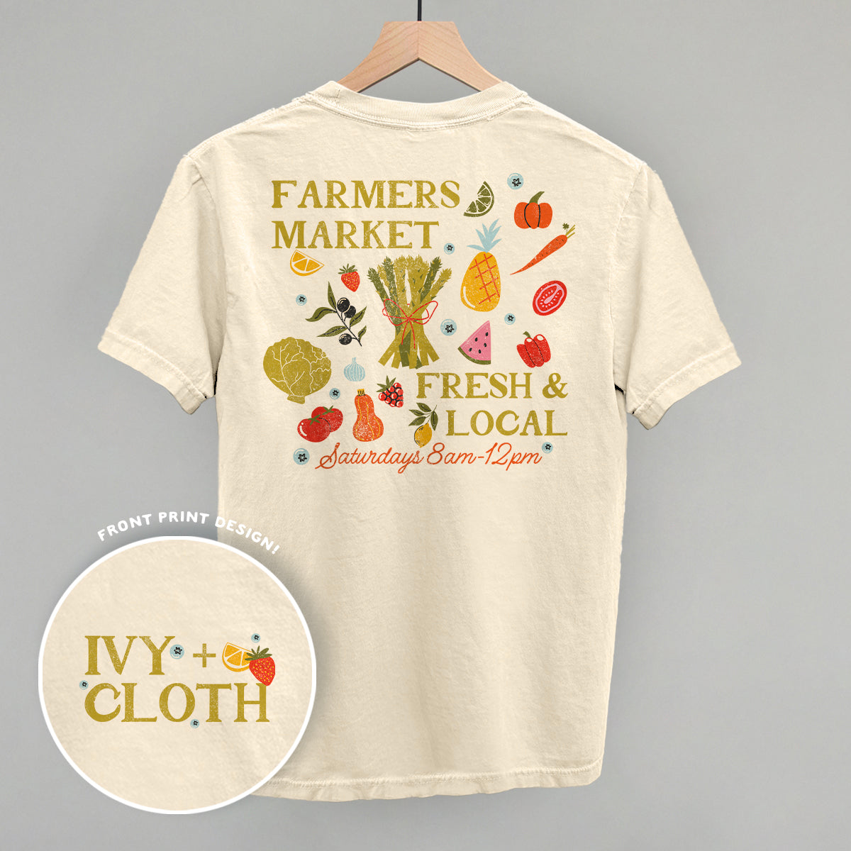 Fresh & Local Farmers Market (Back Print)