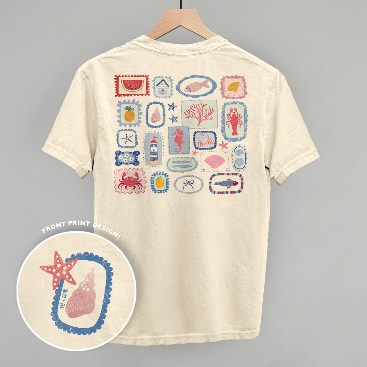 Summer Postage Stamp Doodles (Back Print)