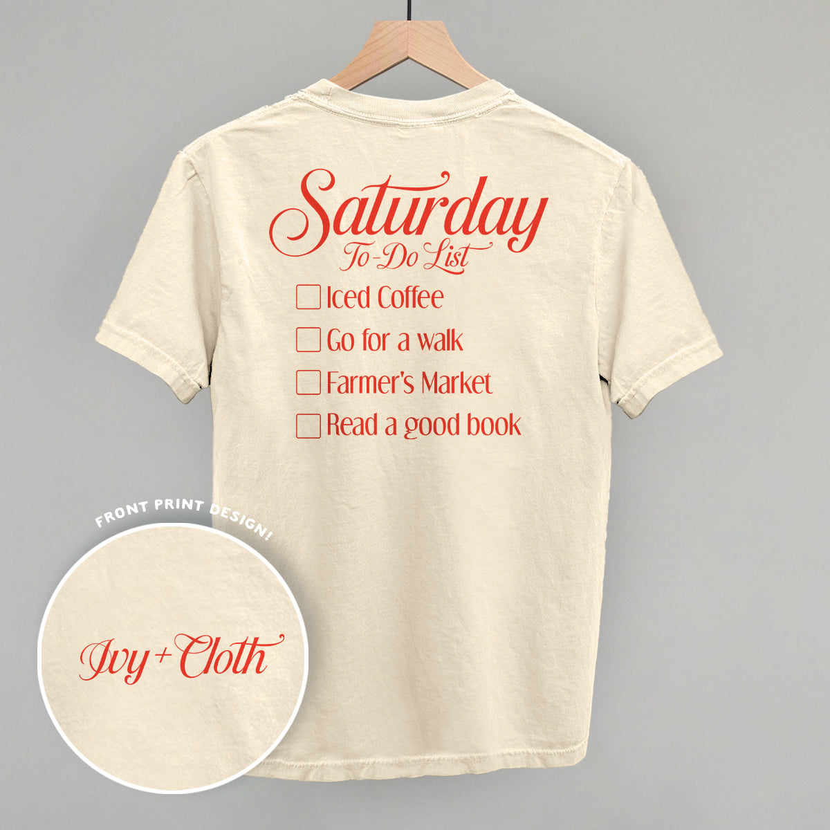 Saturday To Do List (Back Print)