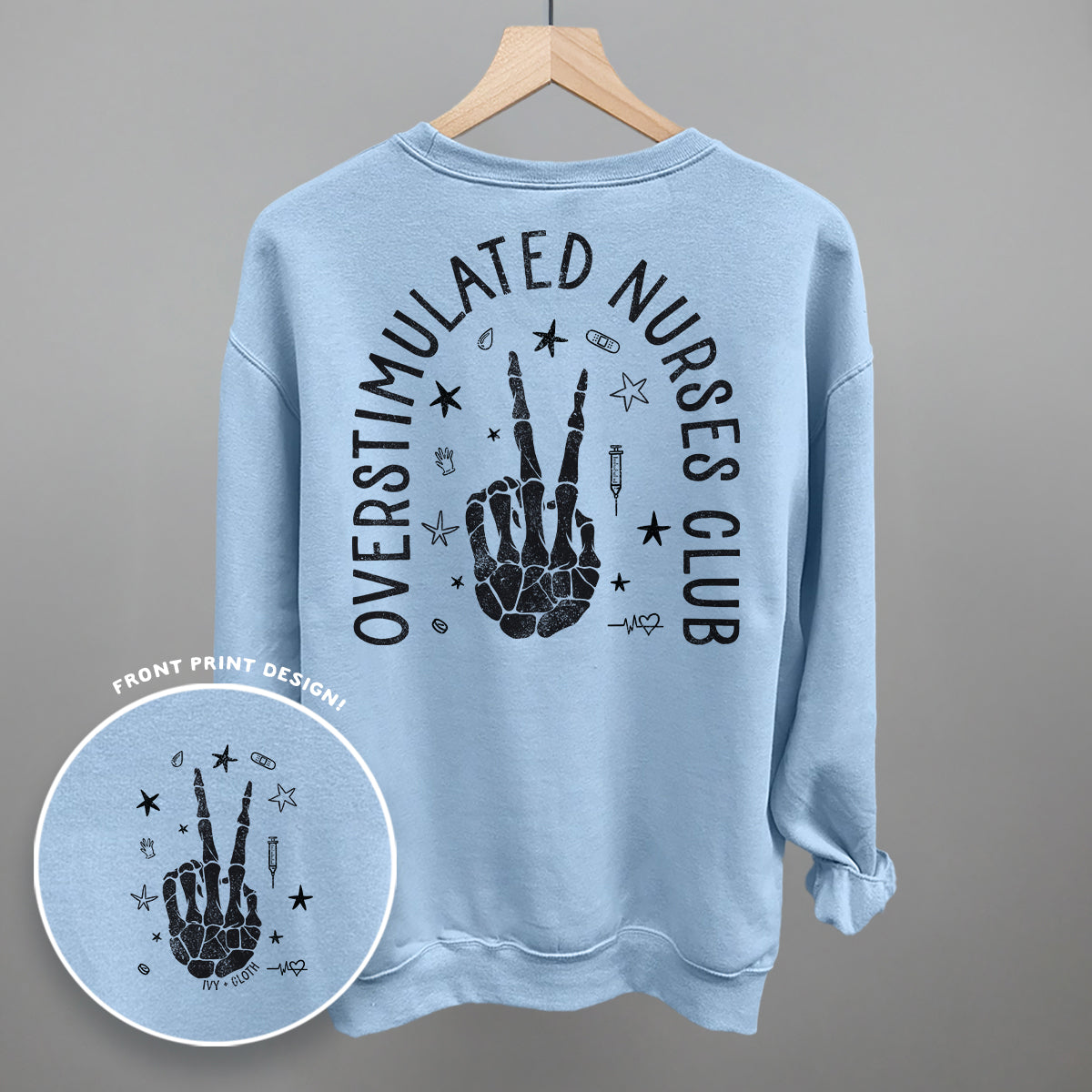 Overstimulated Nurses Club (Back Print)