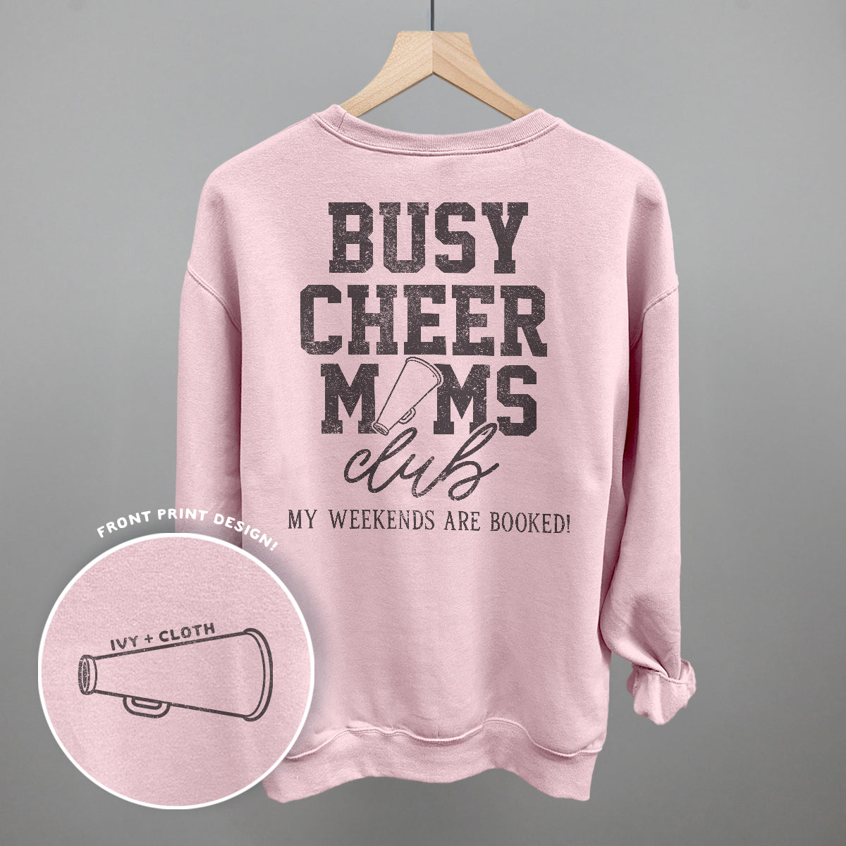 Busy Cheer Moms Club (Back Print)