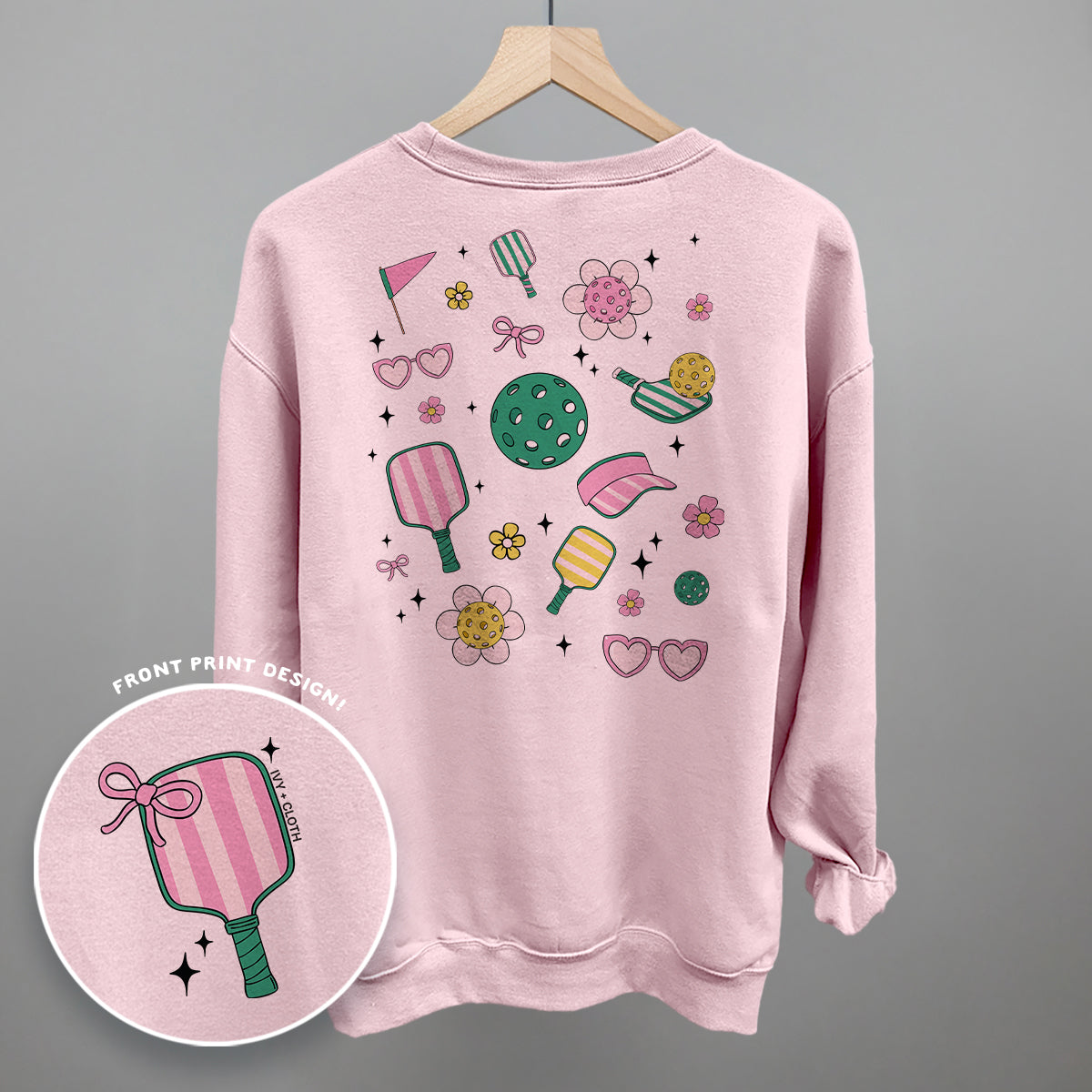 Pickleball Retro Doodles (Back Print)