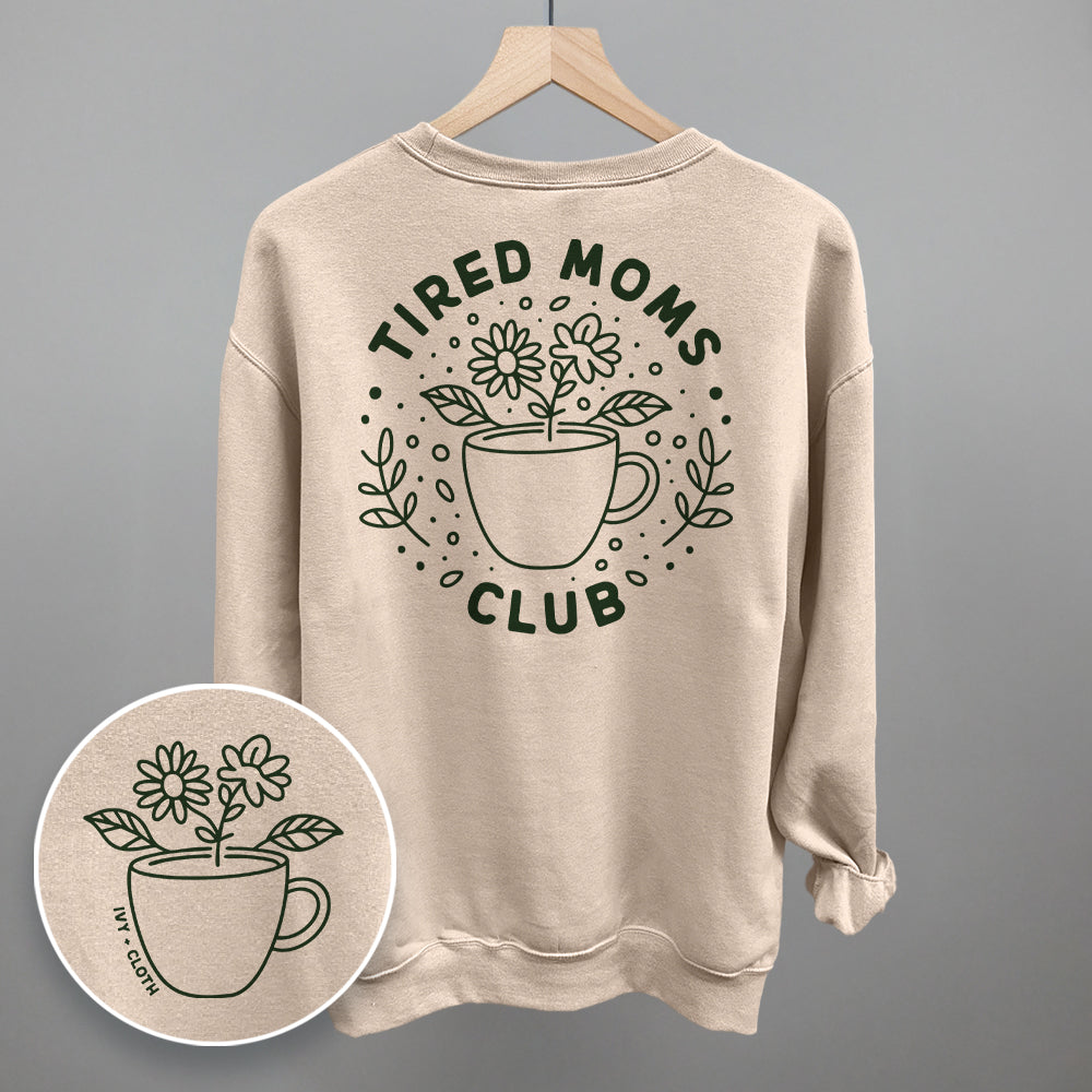 Tired Moms Club Floral (Back Print)