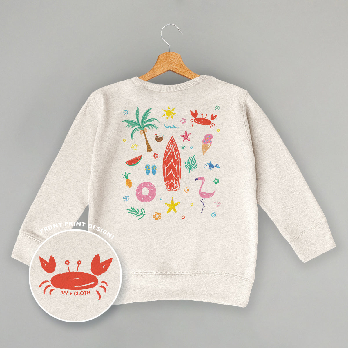 Beach Doodles (Kids Back Print)