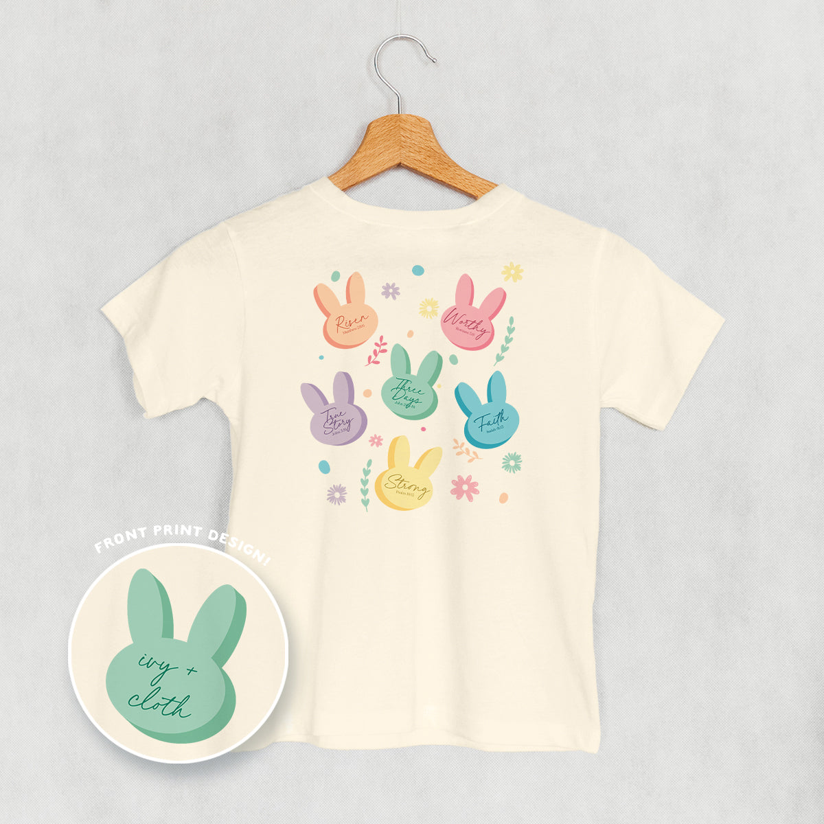 Pastel Bunny Bible Verses (Kids Back Print)