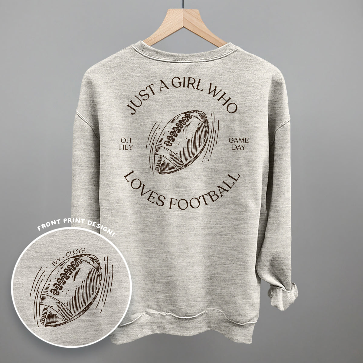 Just A Girl Who Loves Football (Back Print)