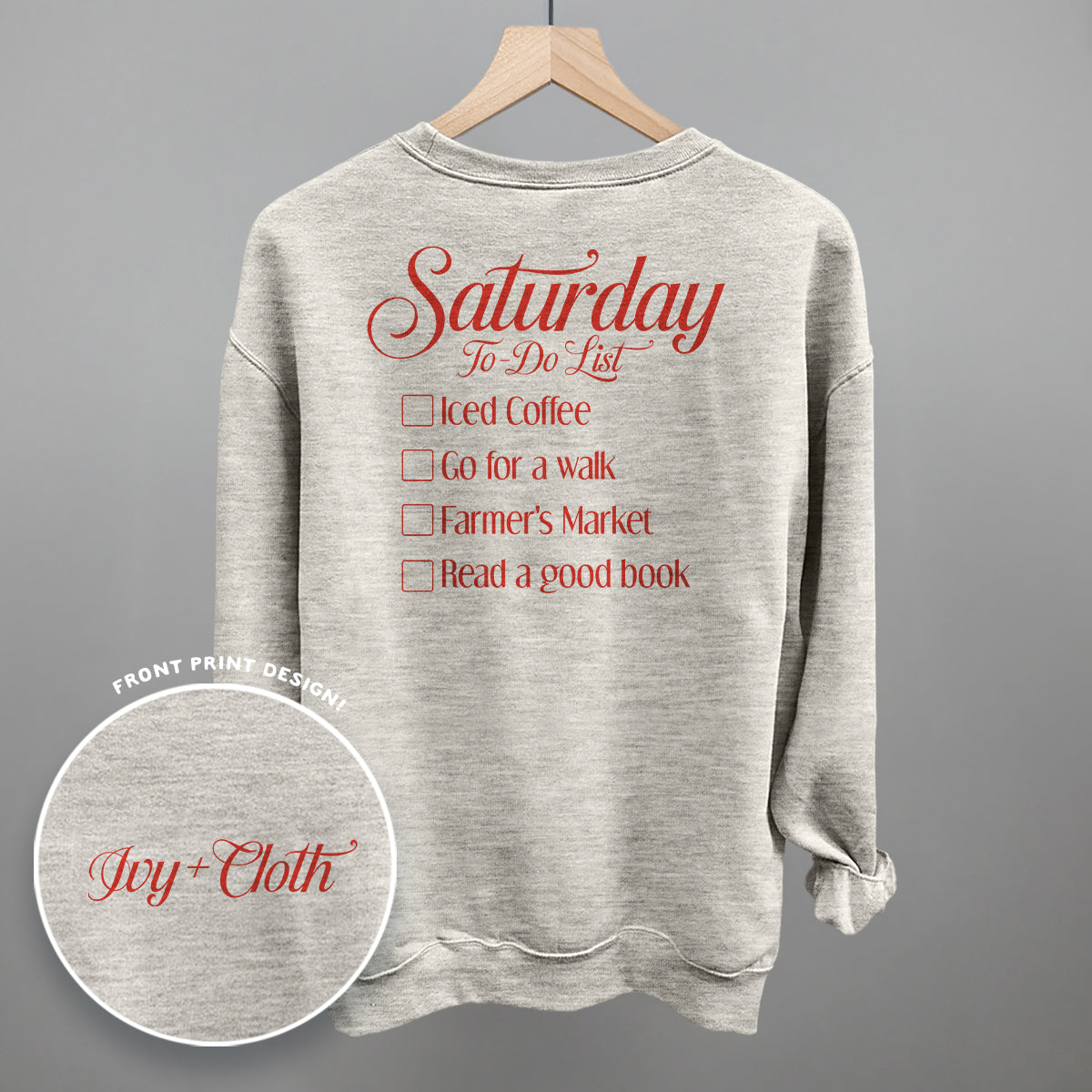 Saturday To Do List (Back Print)