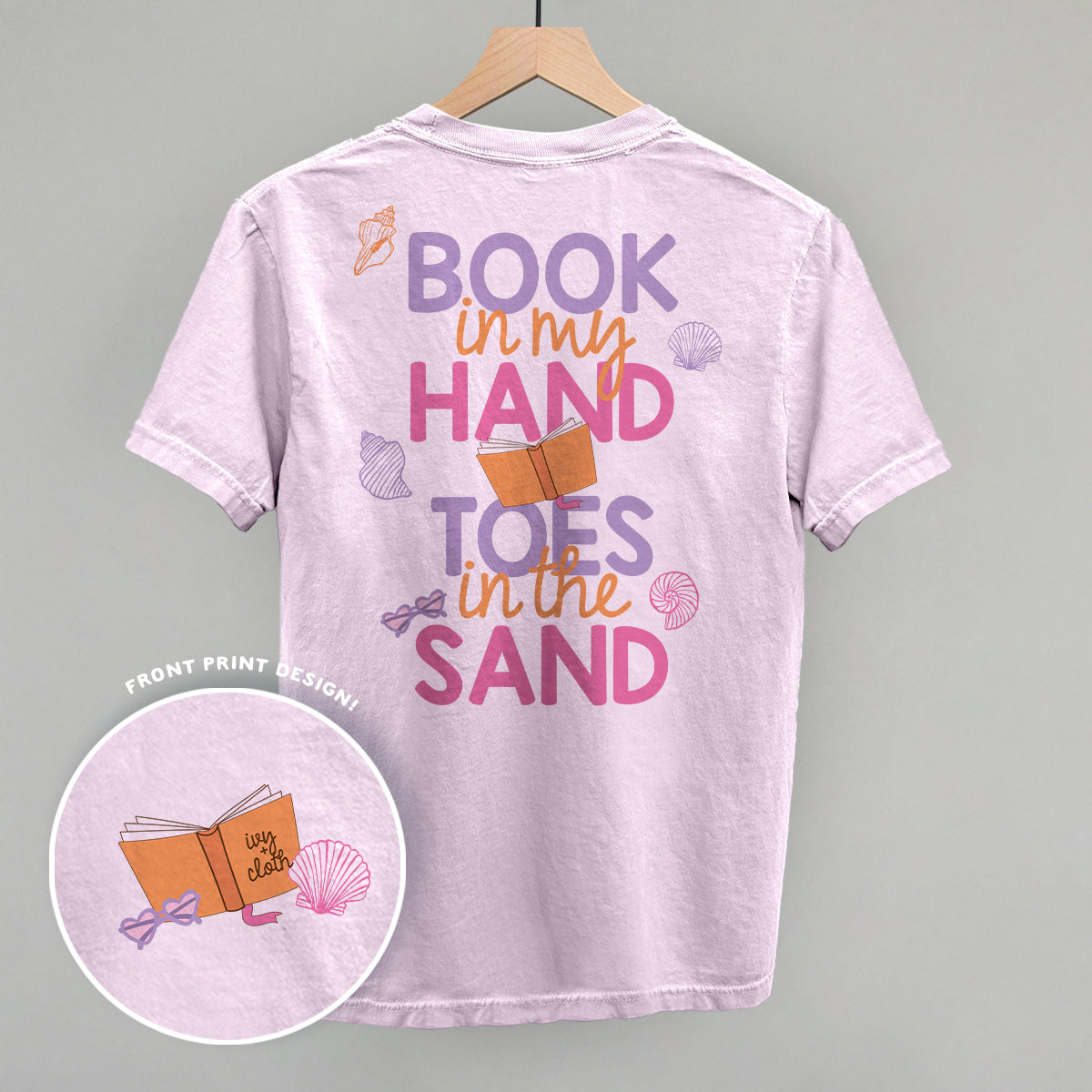 Book In My Hand, Toes In The Sand (Back Print)