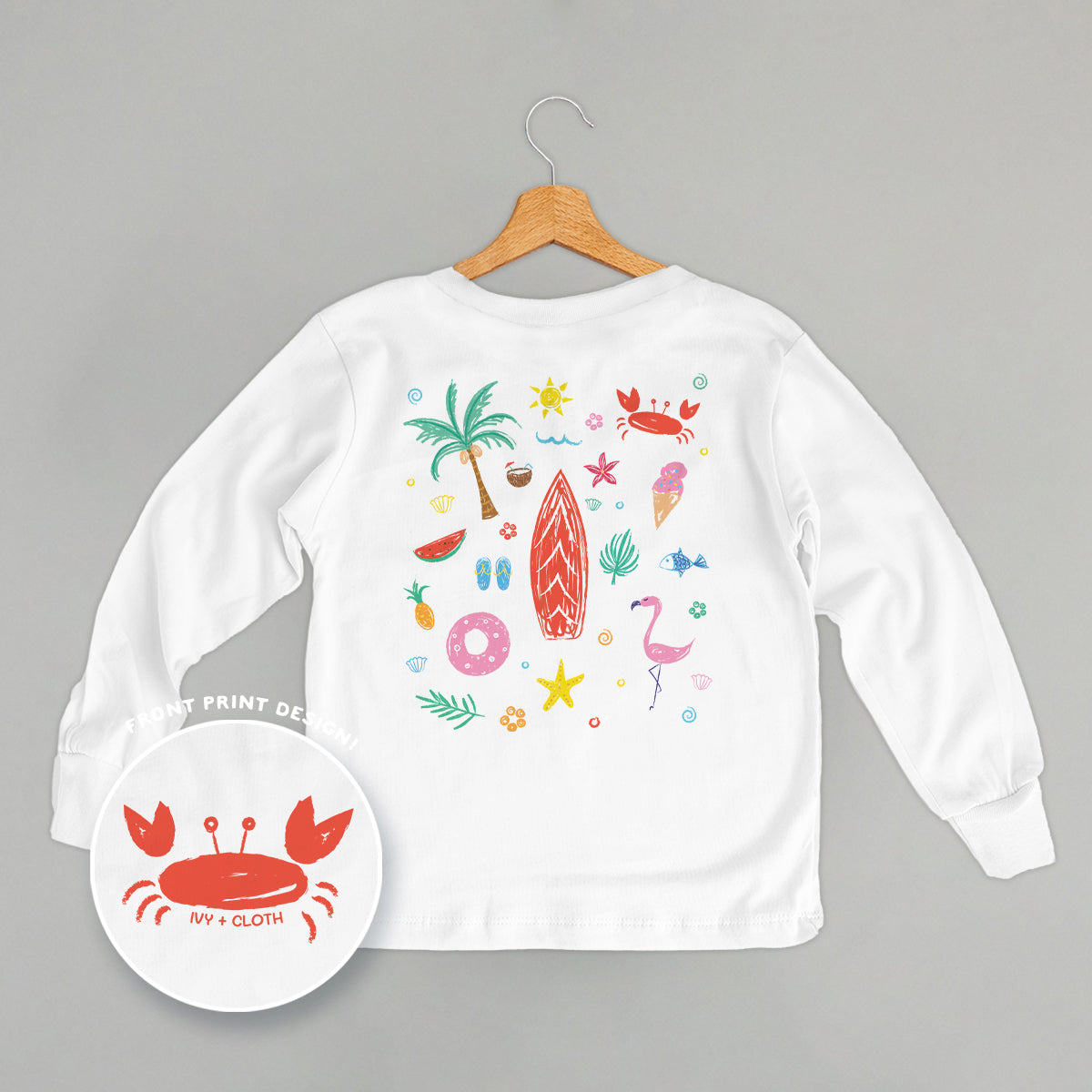 Beach Doodles (Kids Back Print)