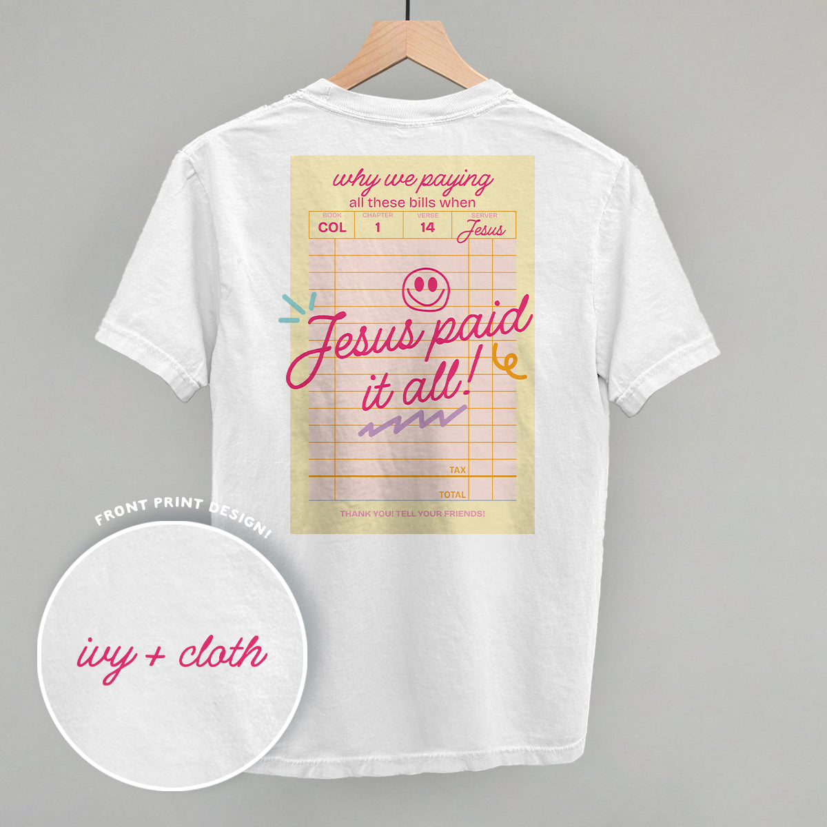 Jesus Paid It All (Back Print)