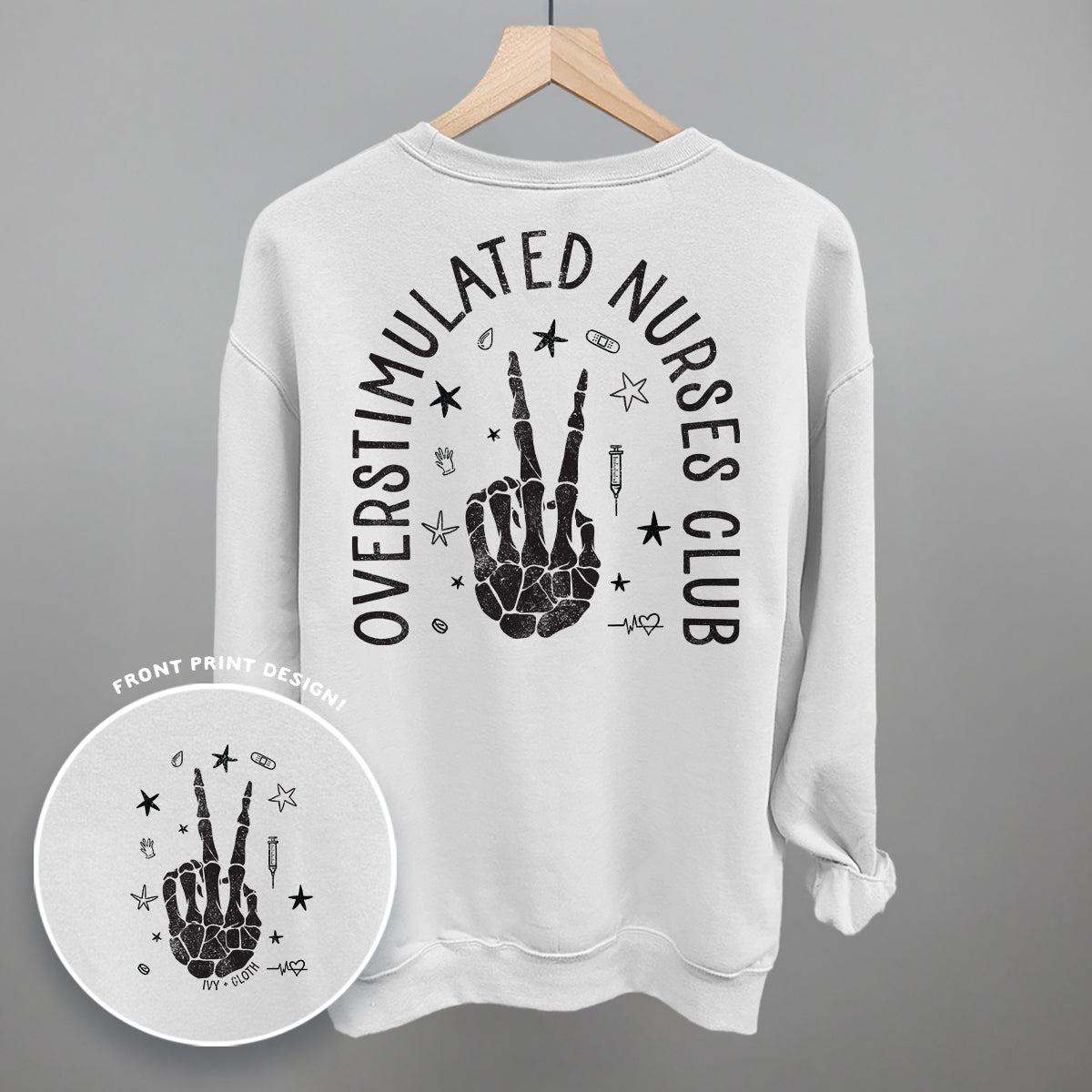 Overstimulated Nurses Club (Back Print)